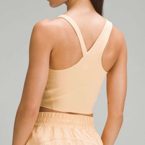 Lululemon Everlux Asymmetrical Tennis Tank Top – Summer Glow | Size 2 - Picture 2 of 5